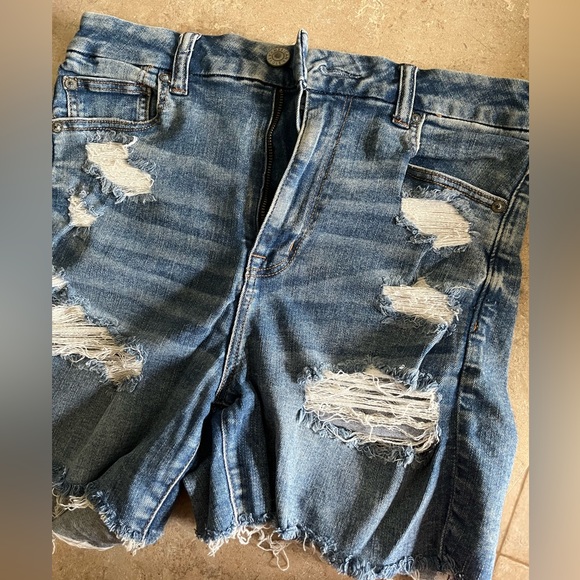 AE Ne(x)t Level High-Waisted Denim Shorts - Picture 7 of 11